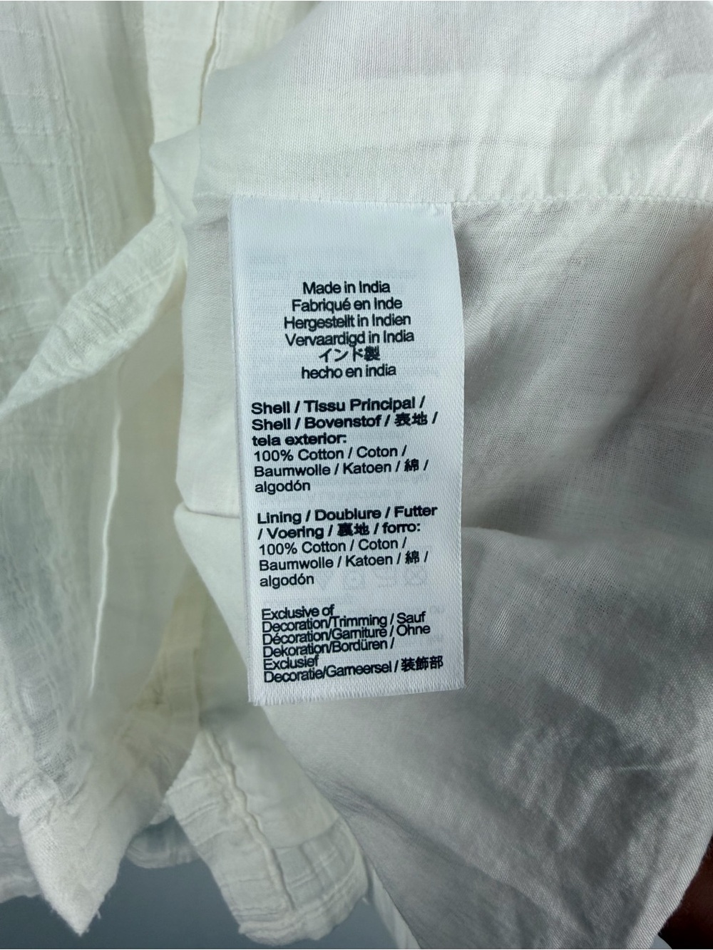 J. Crew Smocked-neck top in textured gauze size xl - Picture 5 of 8